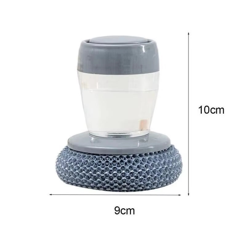 1Pc Portable Kitchen Soap Dispensing Dishwashing Tool Brush Easy Use Scrubber Wash Clean Tool Kitchen Cleaning Tool